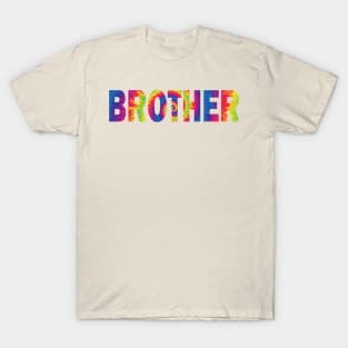 brother tie dye text effect T-Shirt